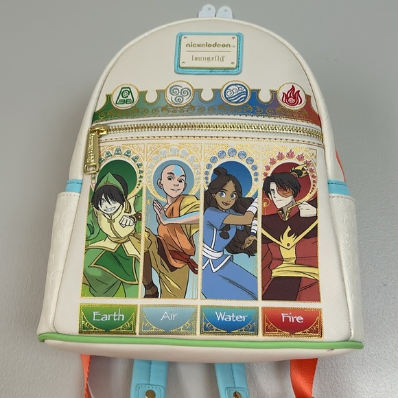 Loungefly Nickelodeon Avatar Debossed Elements Mini Backpack - Picture 4 of 10